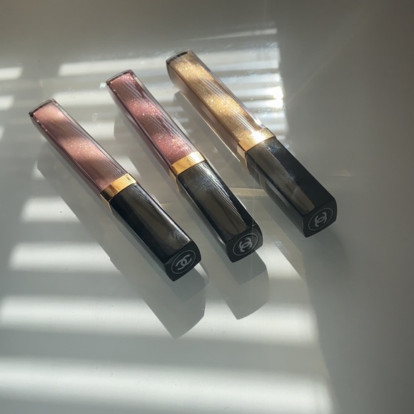 Chanel 2022 Gift Set cosmetics Pouch Lipgloss Trio - Picture 7 of 9